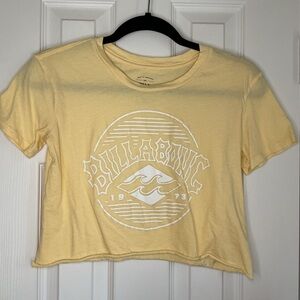 Billabong Sunny Yellow Graphic Crop Top